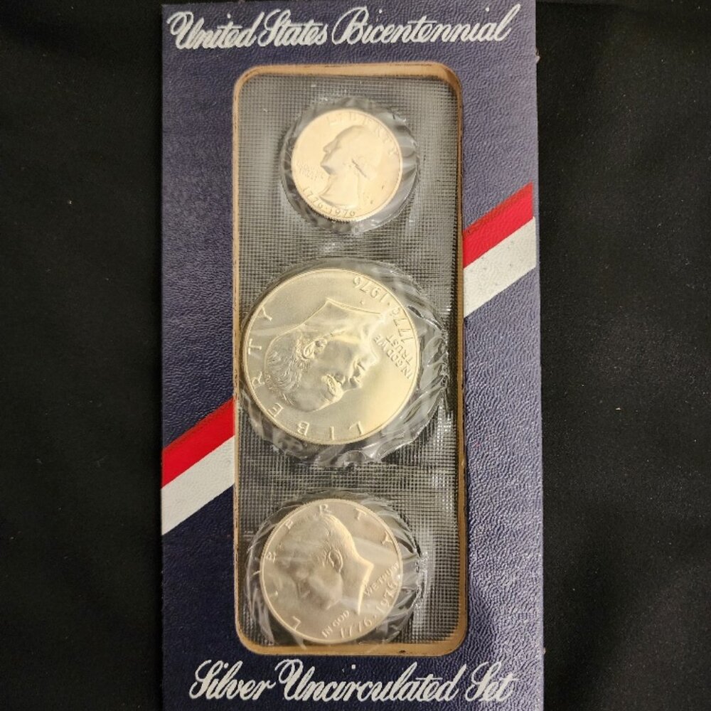 1976-S United States Mint Bicentennial Silver Uncirculated Coin Set 1776-1976
